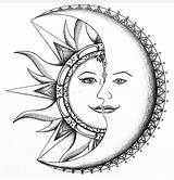 Mond Nelson Lua Sonne Burton Commission Tatuajes Kunstzeichnungen Boceto Zeichnung Suns Sundial Sterne Comision Skillofking Fadas Lastmmo Dizih sketch template