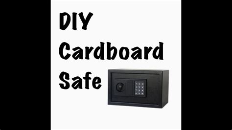 diy cardboard safe youtube