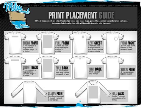 Shirt Print Placement Guide Shirt Placement Guide Vinyl