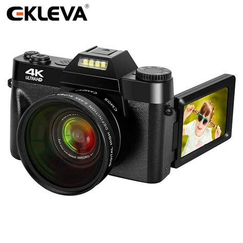 Ekleva กล้องดิจิตอล48mp กล้อง4k กล้อง Vlogging สำหรับ Youtube 30fps