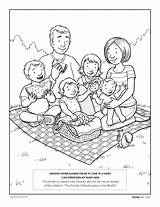 Coloring Pages Family Lds Father Color Children Kids Heavenly Primary Come Printable Picnic Clipart Ctr Book Word Friend Mormon Christian sketch template