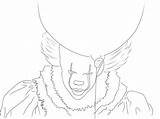 Pennywise Coloring Pages Printable Kids sketch template
