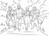 Coloring Wizard Oz Toddlers Pages Print sketch template