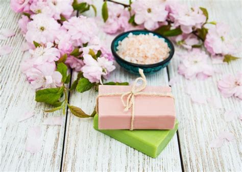 spa products  sakura blossom stock image image  relax massage