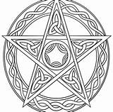 Coloring Pages Pentagram Wiccan Getdrawings Getcolorings Color sketch template