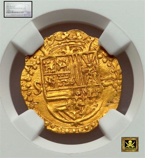 details  spain  escudo   gold  doubloon ngc unc dets