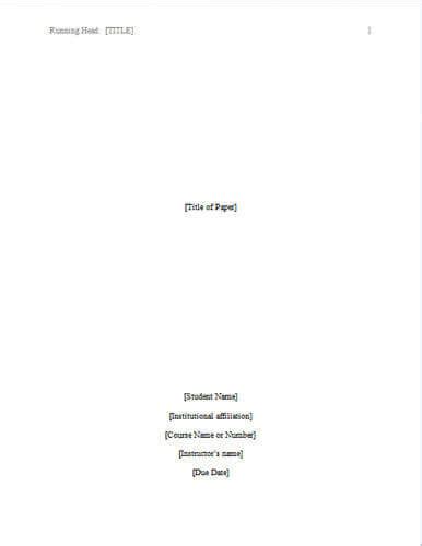 title page templates ms word