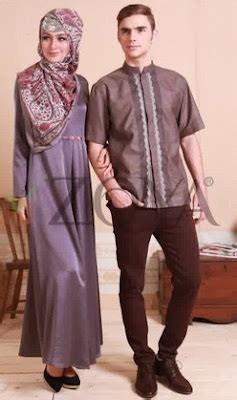 model baju muslim couple zoya gamis  koko terbaru  keren