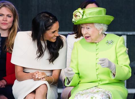 Meghan Markle And Queen Elizabeth Ii Pictures Popsugar