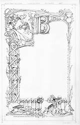 Illuminated Enluminure Bordure Manuscript Manuscripts Ornementale Calligraphie Illumination Obscur Caligraphie Cote Pathfinder Inks Goblins sketch template