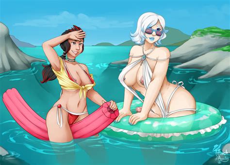 Commission Beach Hangout By Witchofavalon Hentai Foundry