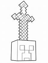 Minecraft Ausmalbilder Creeper Schwert Ausdrucken Fun Mindcraft Malvorlagen Malvorlage Ausmalbild Ausmalen Paluten 1077 Bastelvorlagen Kleurplaatjes Sheets Geburtstag Spinne Drucken Lutins sketch template