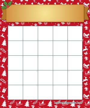 printable blank christmas bingo cards bingo papertraildesign