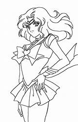 Sailor Neptune Coloring Super Pages Mars Deviantart Deviant sketch template
