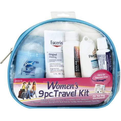 travel kit womens deluxe  piece travel kit  ea walmartcom