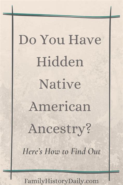 A Sign That Says Do You Have Hidden Native American Anesty Here S How