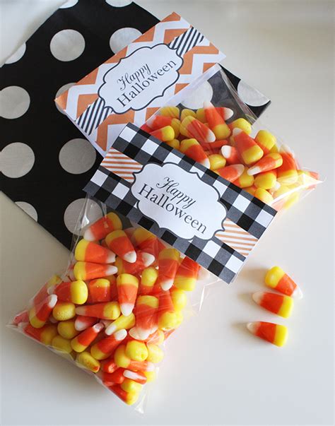 halloween treat bag toppers chicfetti