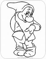 Bashful Dwarfs Disneyclips sketch template