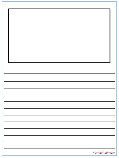 blank printable storyboards writing paper template  writing