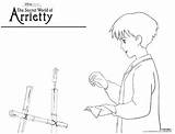 Coloring Secret Arrietty Sheets Trailer Gearing Happenings Follow Movie sketch template