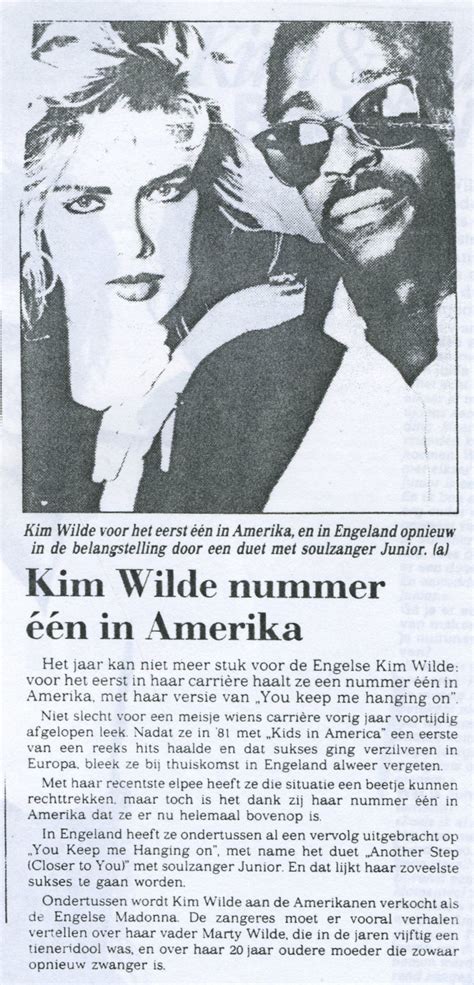 kim wilde number one in america` wilde life
