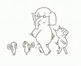 Elephant Piggie Coloring Pages Mo Willems Color Sheet Book Sheets Google Party Invited Am Pigeon Search Printable Coloringhome Will Awesome sketch template