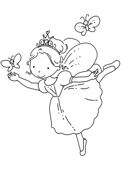 fairy printable coloring page