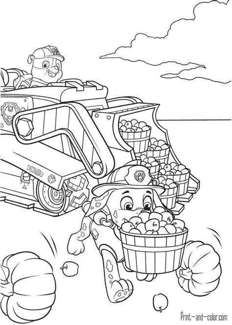 high quality paw patrol coloring pages   kids