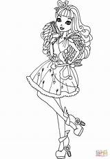 Ever After High Coloring Pages Cupid Printable Drawing sketch template