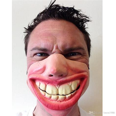 2017 New Wholesale Big Teeth Latex Mask For Movie Fancy