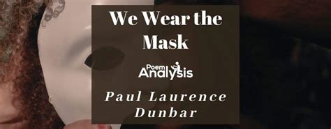 wear  mask poem analysis