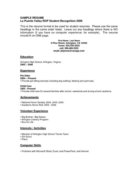 resume templates  experience  templates  student resume