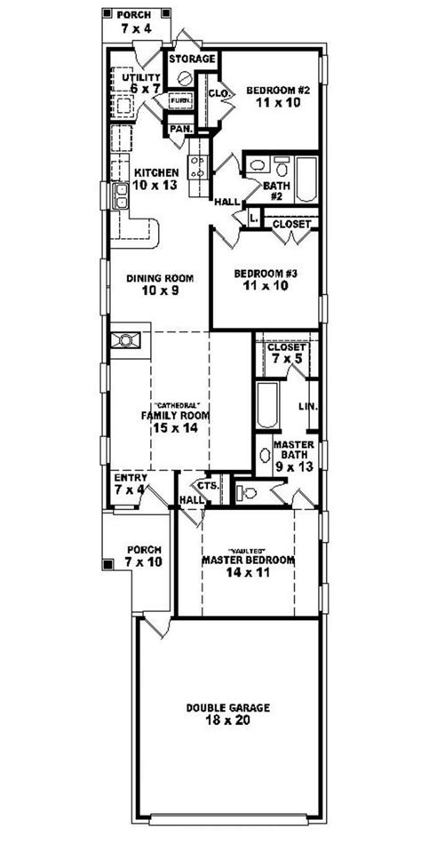 house plan ideas  bedroom duplex plans  narrow lots