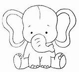Elefanten Schablone Riscos Elefantinhos Elephants Passo Graciosos Riscosgraciosos Fraldas Pintar sketch template