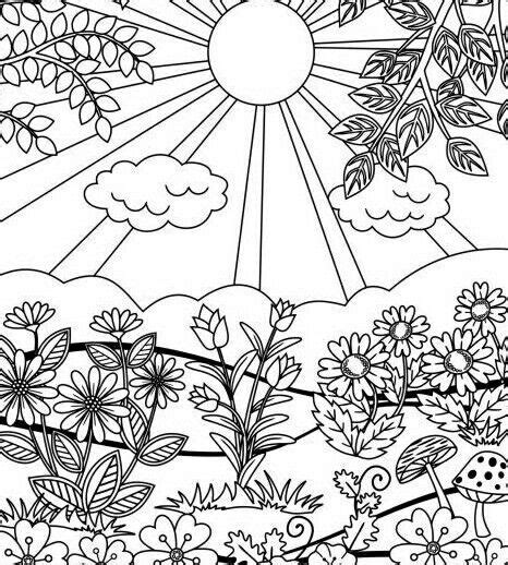 pin  kimberly erin  coloring  garden coloring pages flower