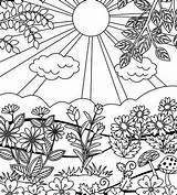 Coloring Garden Pages Flower Choose Board sketch template