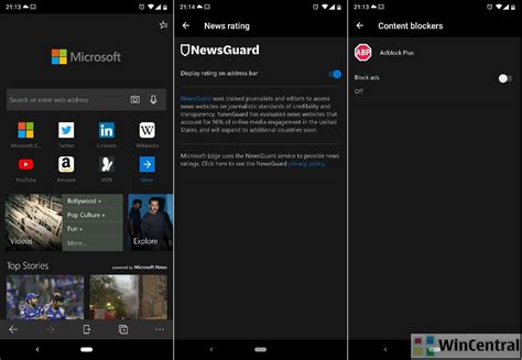 chromium based microsoft edge  android   wincentral