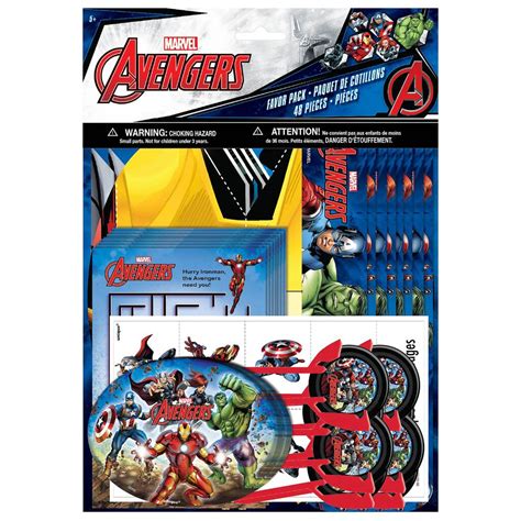 find the marvel avengers party favor pack at michaels