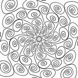 Repeating Contour Spirals sketch template