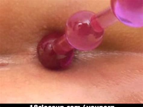 18 Year Old Ariana Toys Her Ass With Anal Beads Free