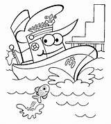 Coloring Pages Boats Ships Boat Transportation Momjunction Printable Preschool Little Vehicles Worksheets Ones sketch template