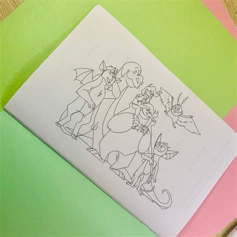 creature kids coloring activity book etsy