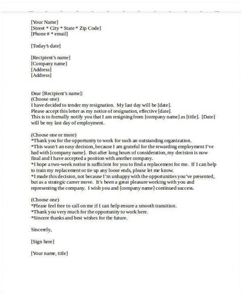 heartfelt resignation letter template   word  format