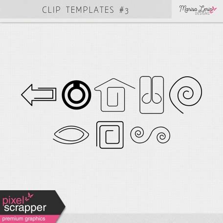 clips templates kit   marisa lerin graphics kit pixel scrapper