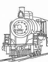 Trains Locomotive Coloring sketch template