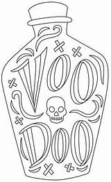 Voodoo Urbanthreads Coloring sketch template