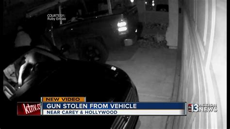 Gun Stolen From Vehicle Caught On Camera Youtube