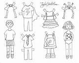 Doll Paper Coloring Pages Clothes Colouring Dolls Printable Template Dress Color Boys Clothing Print Summer Vietti Marisole Monday Disney Exclusive sketch template