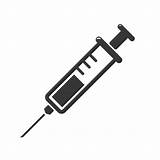Syringe Vector Icon Syringes Doctors Often Use Prevent Treat Illustrations Immunization Malignant Diseases Stock sketch template