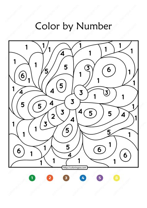 printable color  number butterfly